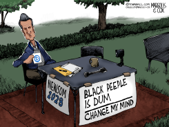 GAVIN NEWSOM GOES FULL RACIST by Margolis & Cox