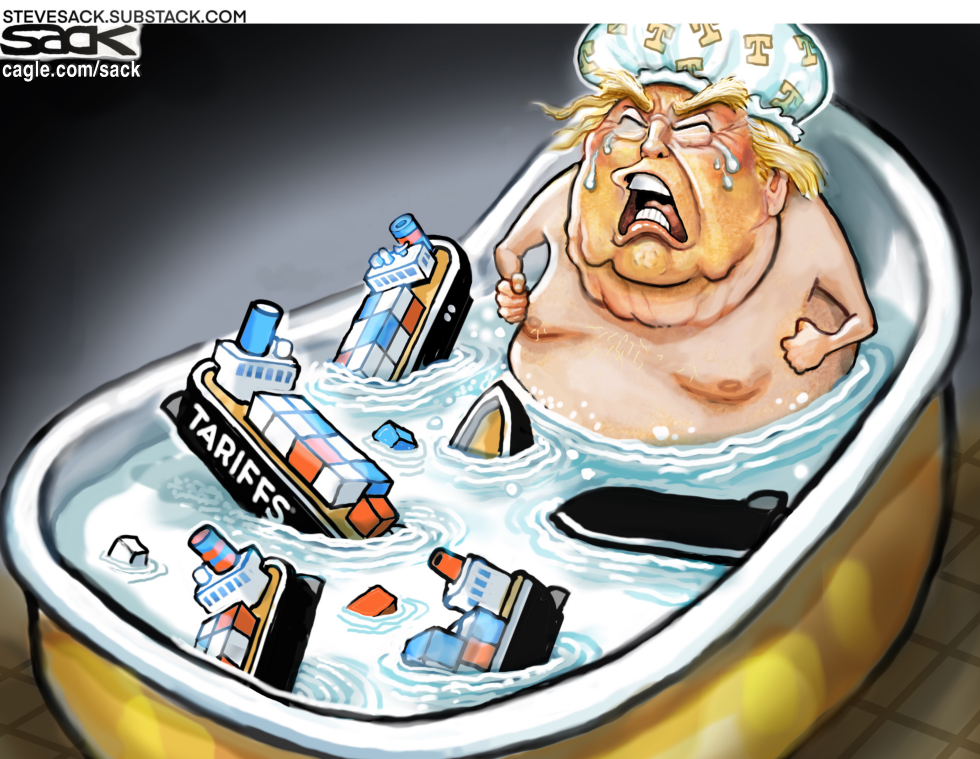 Trump Tariffs Sink in Bathtub Sparking Tantrum