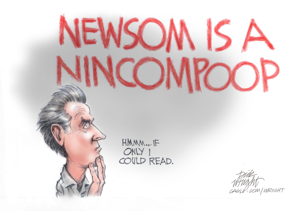 Newsom Can't Read