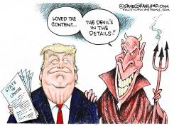 TRUMP ADDRESS CRITIQUE by Dave Granlund