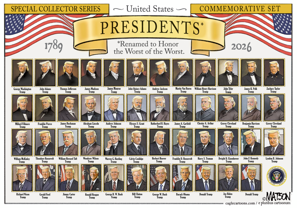 Trump Collection Of Renamed Presidents
