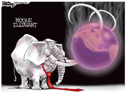 ROGUE ELEPHANT CLIMATE CHANGE by Bill Day