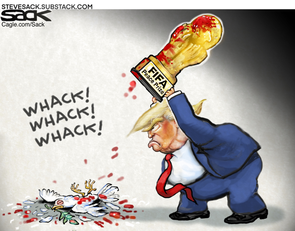 Donald Trump Whacks Peace Dove With FIFA Peace Prize