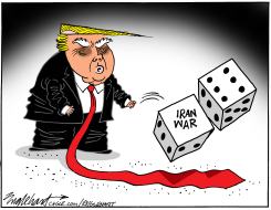 WAR WITH IRAN by Bob Englehart