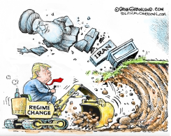 IRAN LEADER TOPPLED by Dave Granlund