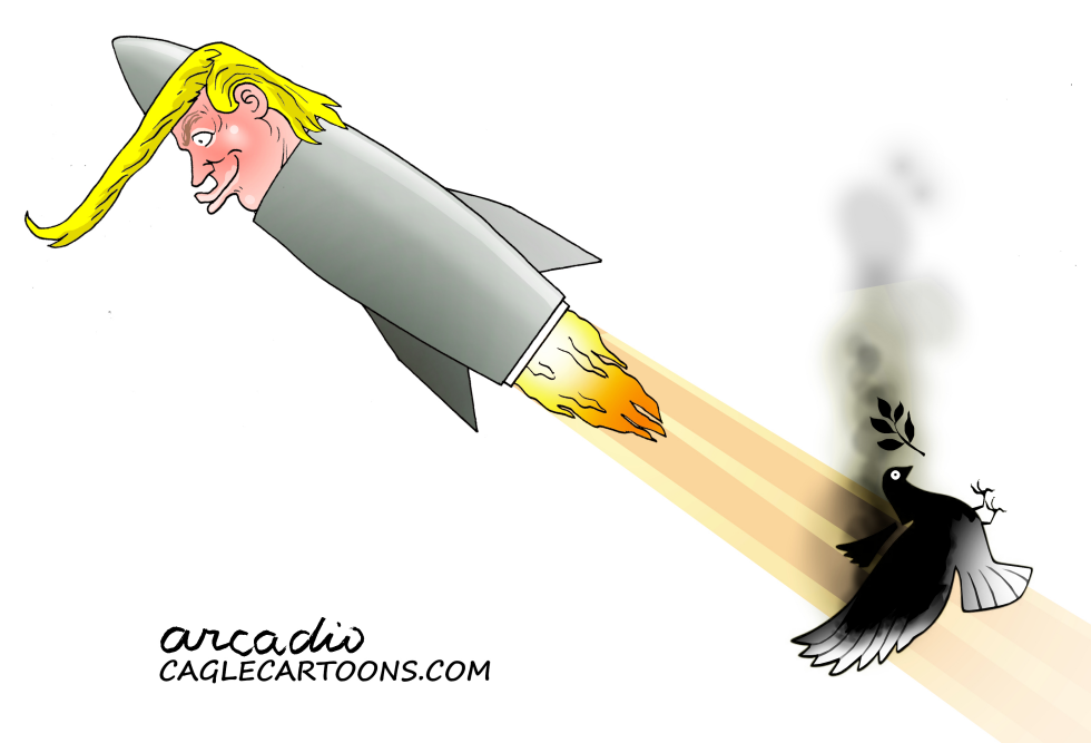 Trump burns peace in the Middle East.
