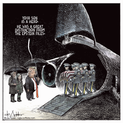TRUMP- SON IS A HERO FOR DISTRACTING FROM EPSTEIN by Michael de Adder