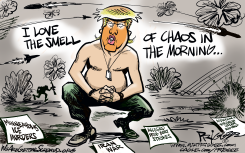 THE CHAOS KING by Milt Priggee