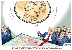 IRAN WAR PLANNING STARTS WITH A COIN FLIP by R.J. Matson