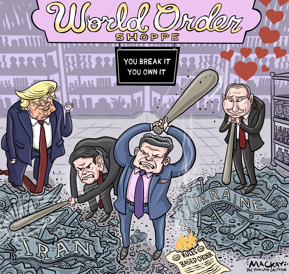 Putin delighted with Trump breaking world order