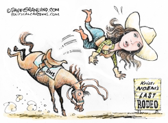 KRISTI NOEM LAST RODEO by Dave Granlund