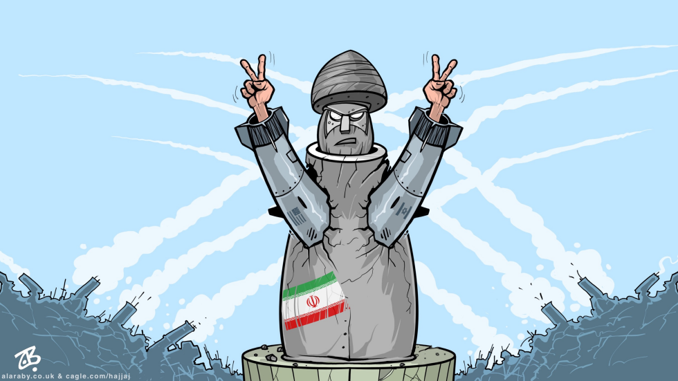 Iran Regime Statue Missile War Winner Dictator