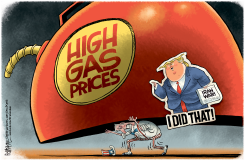 TRUMP I DID THAT GAS PRICES by Rick McKee