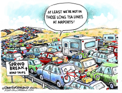 SPRING BREAK LONG LINES by Dave Granlund