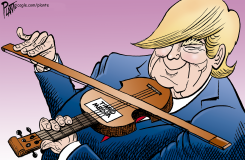 TRUMP FIDDLES by Bruce Plante
