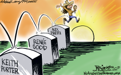 BYE BYE KRISTI by Milt Priggee