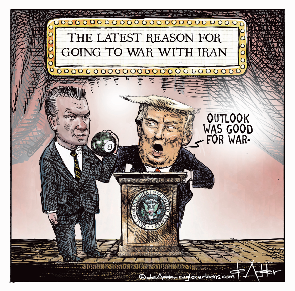 Trump Hegseth Use Magic 8 Ball for war