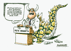 HEGSETH BANS PHOTOGRAPHERS by Jimmy Margulies