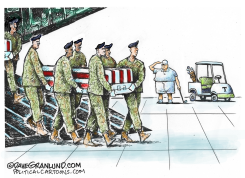 DIGNIFIED TRANSFER OF FALLEN by Dave Granlund