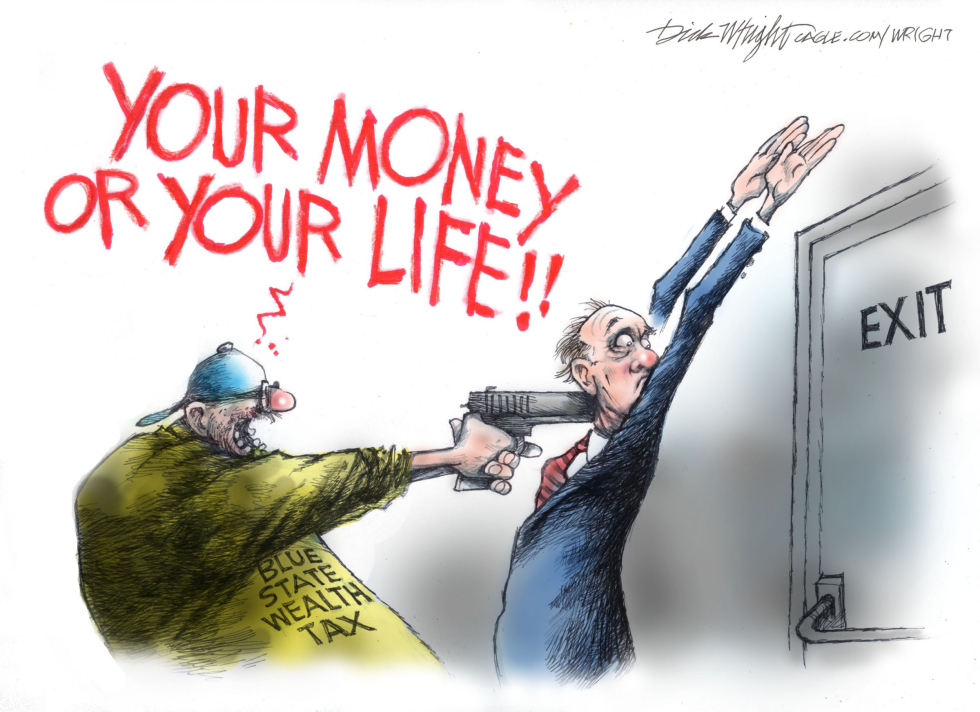 Blue State Wealth Tax Chasing Rich Out