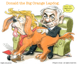 NETANYAHU AND TRUMP LAPDOG by Taylor Jones