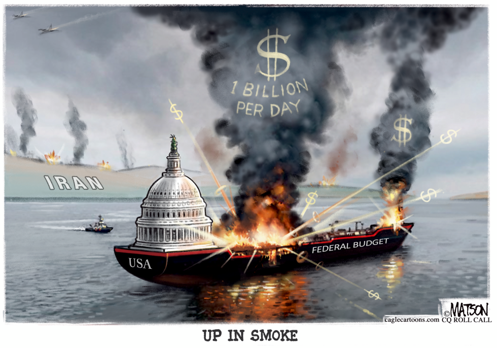 Iran Conflict Sends Federal Budget Up in Smoke at One Billion Dollars Daily