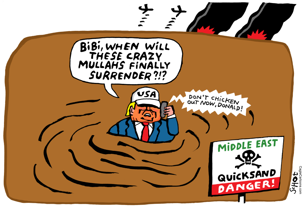 Trump in quicksand calling Netanyahu