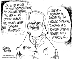 MCCAIN AGAINST SPINACH BOARDING by Gary McCoy