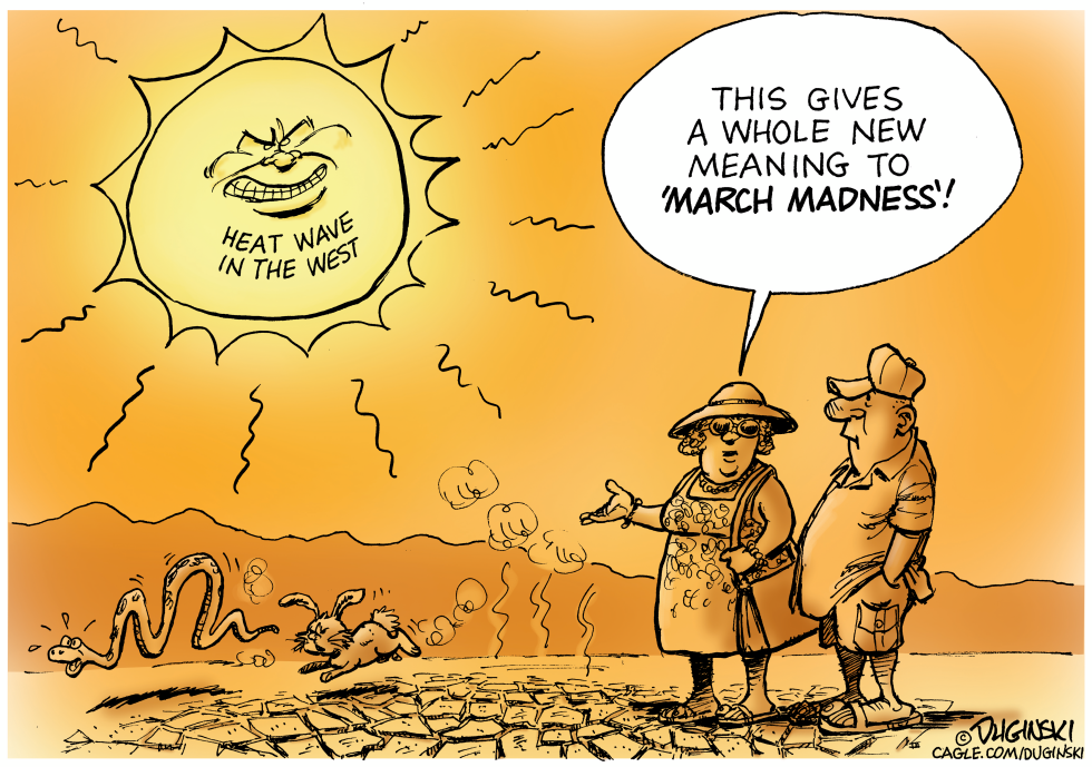 Extraordinary March heat wave in the West