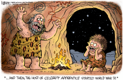 CELEBRITY APPRENTICE WW3 by Rick McKee