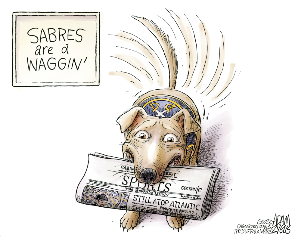 NHL Sabres Doing Well -Dog Wagging Tail