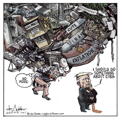 TRUMP IS CHAOS AND THINKS ABOUT CUBA by Michael de Adder
