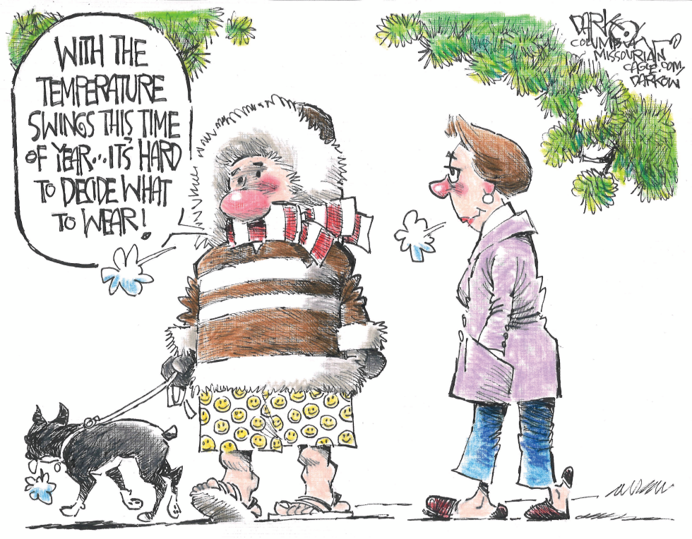 Temperature swings