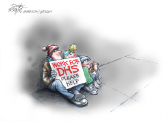DEMS HOLD UP DHS WORKERS PAY by Dick Wright