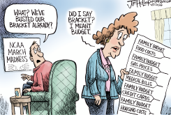 BUDGET BRACKETS by Joe Heller