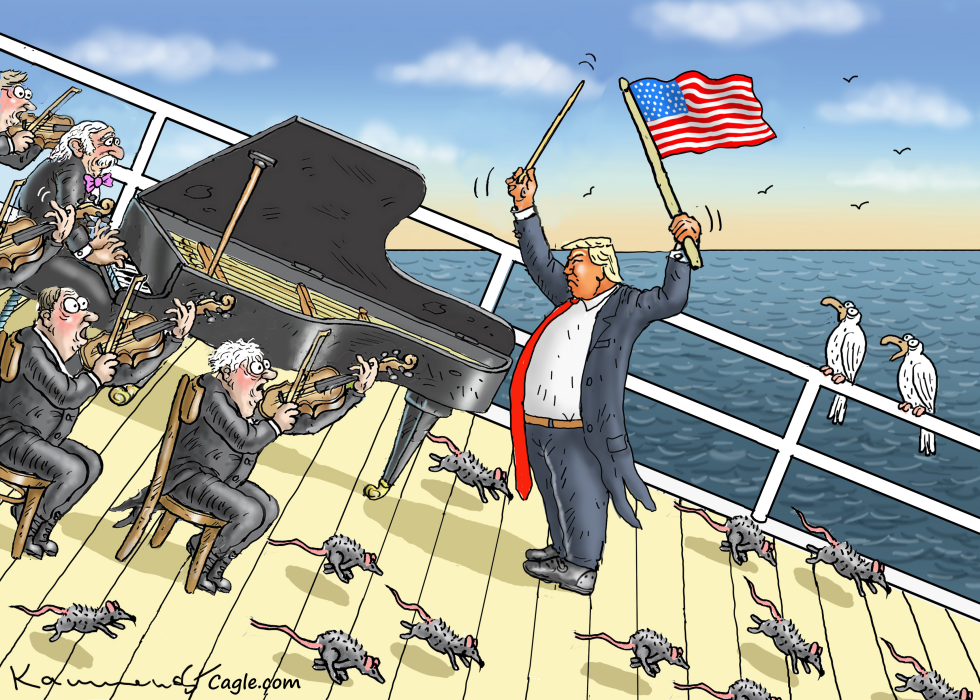 THE FIRST RATS LEAVE THE TRUMPTANIC