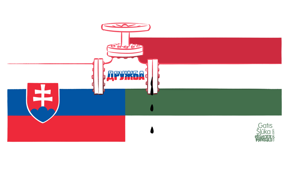 Druzhba pipeline in Slovakia and Hungary