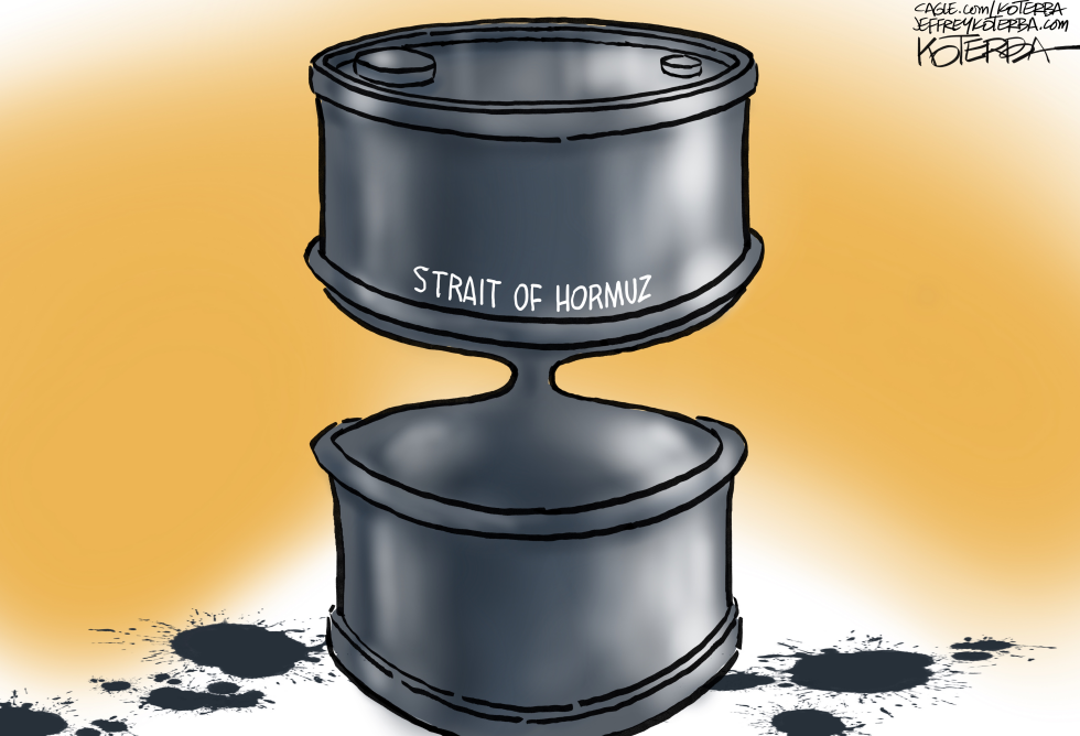Strait of Hormuz oil barrel
