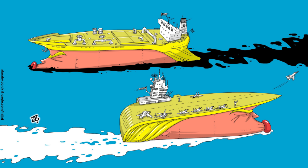 Porcine Perils at Sea: Cartoon Ships Go Hog Wild in Satirical Spill