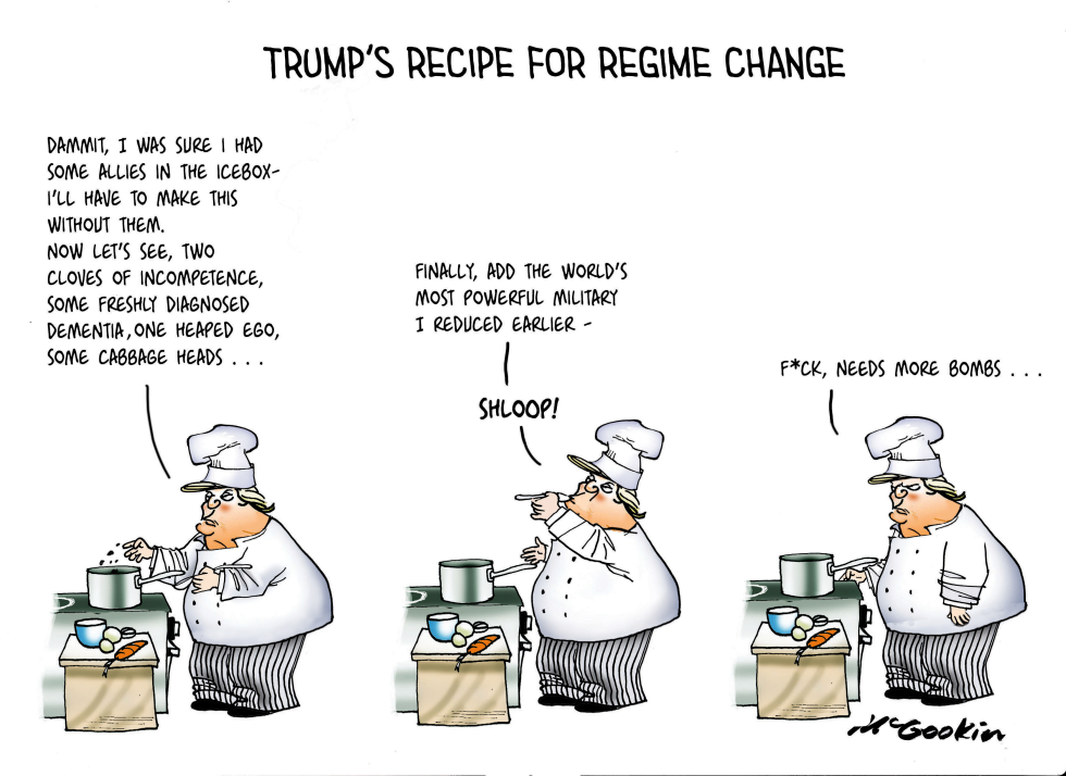 Trump mixes incompetence and military power in regime change recipe
