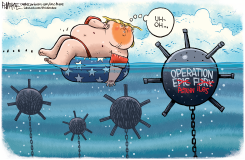 TRUMP EPSTEIN FILES MINES by Rick McKee