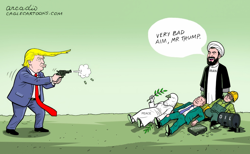 TRUMP AND HIS BAD AIM IN THE MIDDLE EAST.
