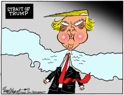 THE STRAIT OF TRUMP by Bob Englehart