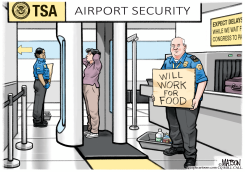 TSA WORKERS BEG FOR PAY by R.J. Matson