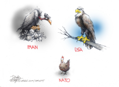 NATO CHICKENS by Dick Wright