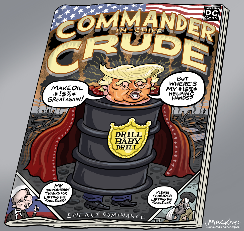 Trump is a Commander-in-chief comic superhero