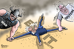 TRUMP EXIT ROUTE by Paresh Nath