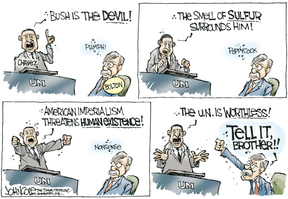 Chavez and the UN -- color