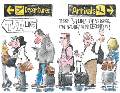 LONG TSA LINES by John Darkow