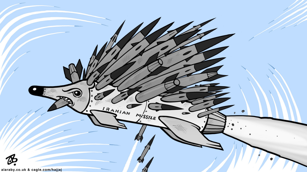 Iran Hedgehog Missile Israel Intercept War Spikes